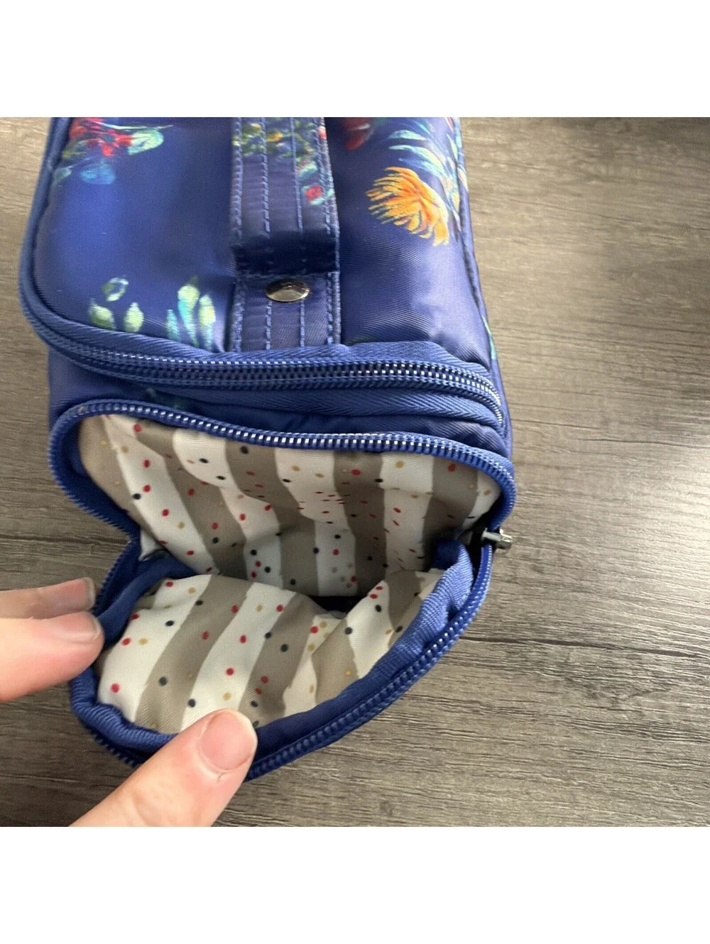 Lug Mini Trolley Bouquet Blue Floral Crossbody Bag - Picture 7 of 7